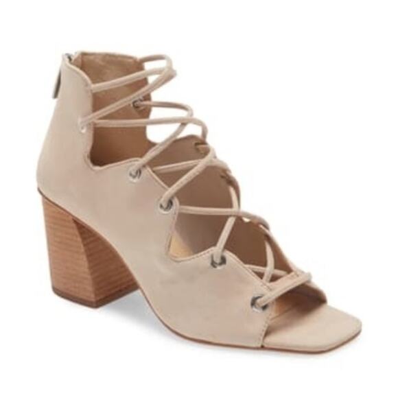 Vince Camuto Shoes - Vince Camuto Nahara Lace Up Block Heel Sandals Size 10